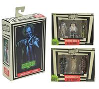 Costume a righe Beetlejuice NECA statuetta promozionale + 2 confezioni di acc...
