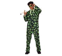 Costume Abito Stampa Marijuana Erba Vestito Uomo
