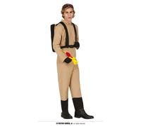 Costume acchiappa fantasmi cacciatore ghostbuster aulto abito tuta carnevale