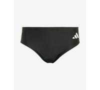 adidas Uomo 3 Stripes Swim Trunks, Black/White, M