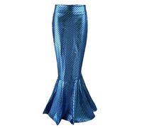 Costume Adulti Luccicante Gonna Ruolo Play Party Mare Completo Sirena per Feste in Maschera e Carnevale con Stile Magico e Scaglie Brillanti Che Catturano la Luce con Effetto Incantevole
