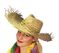 Costume Adulti Paglia Beachcomber Cappello Hawaiano Vacanza Spiaggia By Smiffys