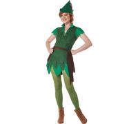 Costume Adulto Peter Pan California Costumes Verde, Taglia Large