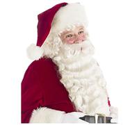 Costume Adventure Set Barba e Parrucca Babbo Natale, Bianca, Taglia Unica