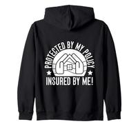 Costume Agente Assicurativo Protected By My Policy Medicare Felpa con Cappuccio