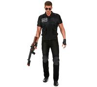 Costume agente della Swat uomo - Nero - XL