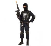 COSTUME VESTITO ABITO TRAVESTIMENTO CARNEVALE BAMBINO AGENTE SWAT