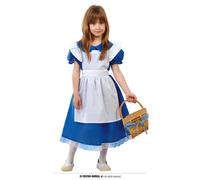 COSTUME ALICE NEL PAESE DELLE MERAVIGLIE TAGLIA 7/9 ANNI