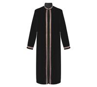 Costume arabo da uomo, mantello mediorientale con cappuccio, lunghezza intera