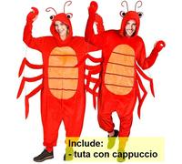 costume aragosta taglia XXL