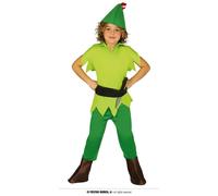 Fiestas Guirca Costume Da Ragazzo Robin Hood Foresta Verde Poliestere