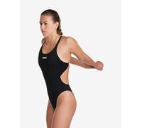 arena Solid Swim Tech Team Costume Intero Donna, Costume Donna ad Asciugatura Rapida, Costume da Bagno Sportivo in Tessuto MaxLife Eco con Massima Resistenza al Cloro e Protezione UV UPF 50+