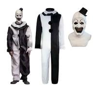 Costume Art Clown Terrifier 2 Cosplay Horror Tuta Maschera Halloween Unisex