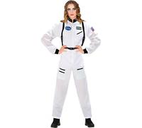 Costume Astronauta Bianco Donna per Feste a Tema, Taglia XL, Adulto