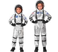 Costume da astronauta argento - 128 cm