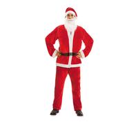 Costume Babbo Natale Adulto da Uomo di Santa Claus Clause per Presepe Vivente 01