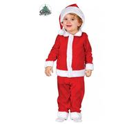 Costume Babbo Natale Neonato 6/12 Mesi Travestimento Di Natale