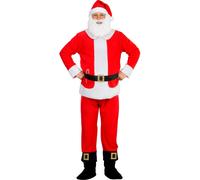 COSTUME BABBO NATALE UOMO TRAVESTIMENTO COMPLETO PER FESTE A TEMA TEATRO - 0876