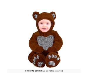COSTUME BABY ORSO BRUNO PELOUCHE 12-18 M