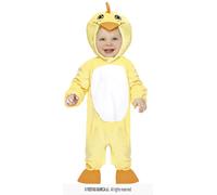 COSTUME BABY PULCINO CARNEVALE VESTITO UNISEX NEONATO BAMBINO BAMBINA ABITO