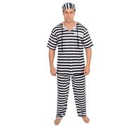 P'tit Clown Re89291 - Costume da carcere da bambino, per adulti, S/M