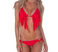 Costume Bagno 2 Pezzi Bikini Mare Donna Frange Woman Fringes Swimsuit 550057B C