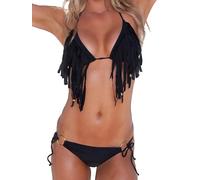 Costume Bagno 2 Pezzi Bikini Mare Donna Frange Woman Fringes Swimsuit 550057B C