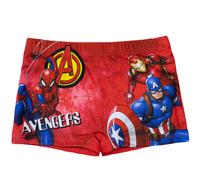 Marvel Avengers Costume da Bagno Boxer Pantaloncini per Bambini, Rosso con Supereroi, Stile Pantaloncini (IT, età, 6 Anni, Regular, Rosso)