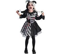 Costume bambina Horror Jester girl, 8-10 anni