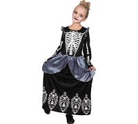 Costume bambina Strega Regina degli scheletri, 8-10 anni