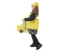 Costume Bambini 5-15 Anni Spettacoli Scolastici Feste Tema Mezzi di Cantiere Halloween Natale Abito Divertente Role Play Cosplay Look Umoristico Dettagliato i Piccoli Appassionati di Macchinari