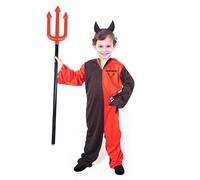 Costume bambino diavolo con corna M