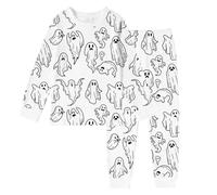 Costume Bambino Halloween - di Halloween per bambini ragazzi e ragazze a maniche lunghe con scarabocchio costume fai da te per la primavera e l'estate comodo stagionale
