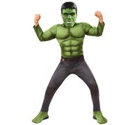 Costume Bambino Hulk Avengers 4 Rubies Deluxe Verde in Poliestere