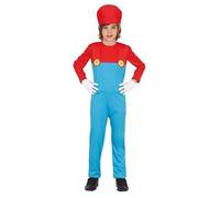 Costume bambino Idraulico Rosso 7/9 anni
