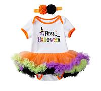 Costume Bambino My First Halloween Costumi Scheletro Neonata Bambina Vestito Zucca Pipistrello Set Princess Pagliaccetto Neonati Halloweens Costume Tutu Vampiro a Tema Elegante Spettacoli Di Natale