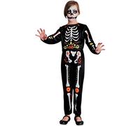 Costume bambino Scheletro Dia de los muertos, 8-10 anni