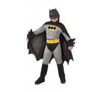 Ciao-Batman Classic costume bambino originale DC Comics (Taglia 8-10 anni) con muscoli pettorali imbottiti, Colore Grigio/Nero, 11701.8-10