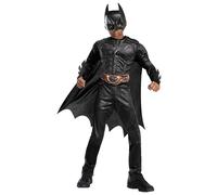 Costume Batman Black Line Deluxe per Bambini - Taglia L - 8/10 anni