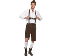 Costume Bavarese Da Uomo Adulto: Marrone