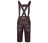 Costume bavarese da uomo, costume da Oktoberfest, costume da uomo Oktoberfest, tuta da uomo, pantaloni bavaresi ricamati, costume da commedia da uomo, Marrone, M
