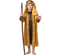 Dress Up America Costume da Pastore per Bambini- Set di Costumi Biblici per Ragazzi - I Pastori Marroni E Dorati Si Vestono per I Bambini