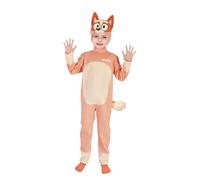 Ciao- Bingo cagnolina blu tutina peluche bambino unisex costume travestimento originale Bluey BBC (Taglia 5-7 anni)