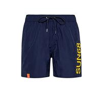 SUN68 BEACH MAN SWIM PANT MACRO LOGO SHORT COSTUME BAGNO UOMO BOXER MIDI H32103 Taglia S Colore principale NAVY BLUE
