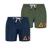 SUN 68 H19102 Costumi da Bagno Shorts Mare Uomo (Militare, XL)