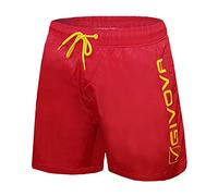Costume Boxer Uomo Nylon Pantaloncino Mare GIVOVA Art. 4551 (M, Rosso)