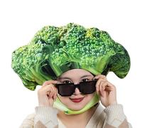 Costume Broccoli Copricapo Cosplay Broccoli Cartoon A Tema Halloween | Cappelli Da Festa A Forma Di Verdura Per Halloween Per Donne E Uomini Mascherata Al Chiuso Teatro Palcoscenico Fotografia