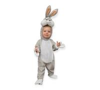 Costume bugs bunny baby warner bros peluche - 4 anni