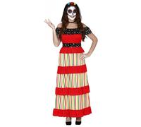 Costume calaca scheletro messicano Giorno dei Morti donna