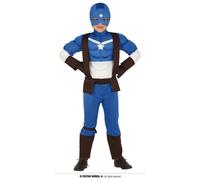 COSTUME CAPITAN AMERICA TAGLIA 7/9 ANNI BAMBINO